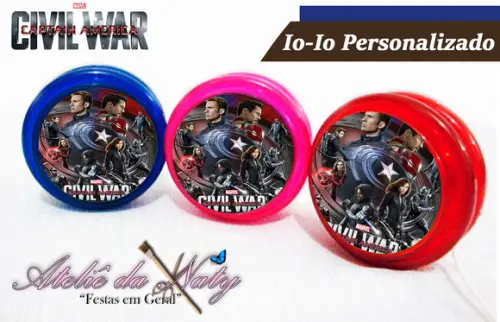 Io-Iô Personalizado - Capitão América 3
