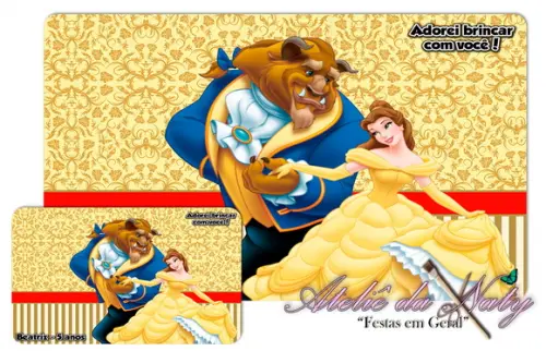 Jogo Americano - a Bela e a Fera