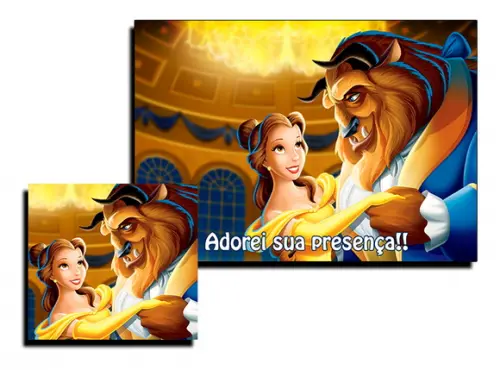 Jogo Americano - a Bela e a Fera