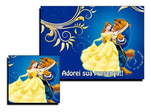 Jogo Americano - a Bela e a Fera
