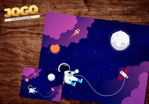 Jogo Americano - Astronauta