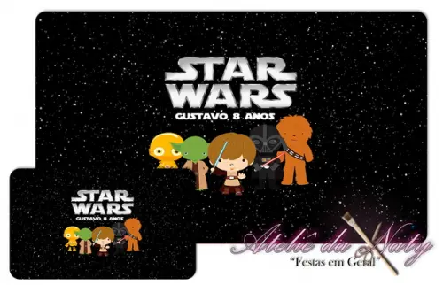Jogo Americano - Baby Star Wars