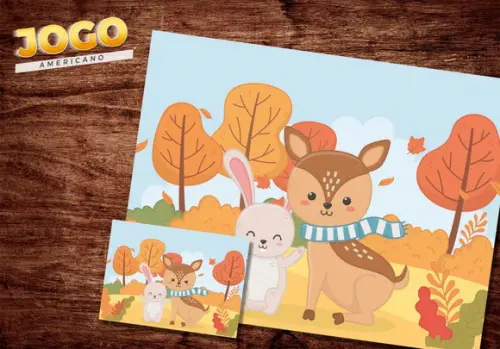 Jogo Americano - Bosque Encantado