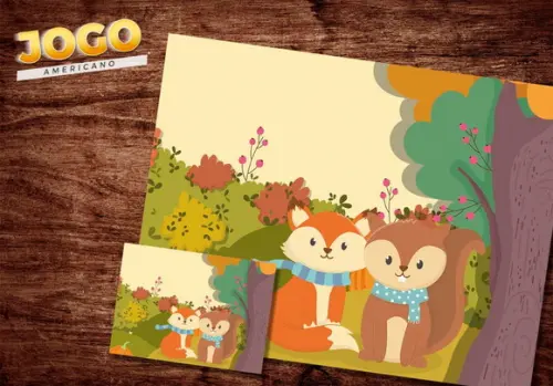 Jogo Americano - Bosque Encantado