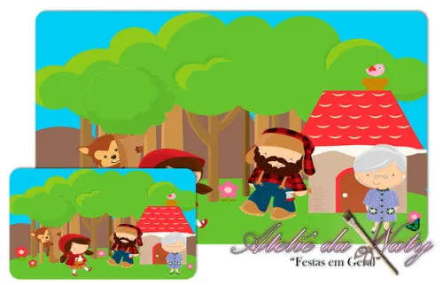 Jogo Americano - Chapéuzinho Vermelho