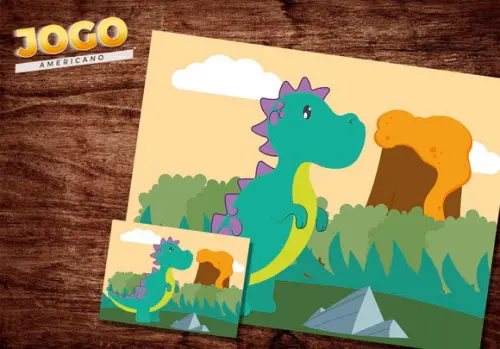 Jogo Americano - Dinossauro