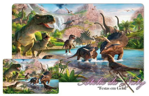 Jogo Americano - Dinossauros