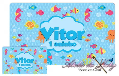 Jogo Americano - Fundo do Mar