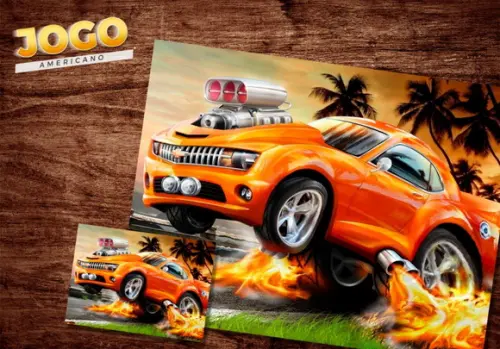 Jogo Americano - Hot Wheels