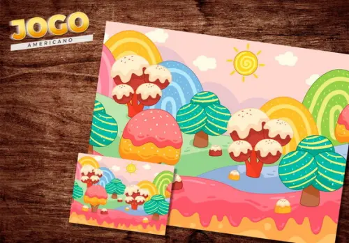 Jogo Americano - Jardim Encantado