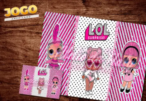 Jogo Americano - Lol Surprise