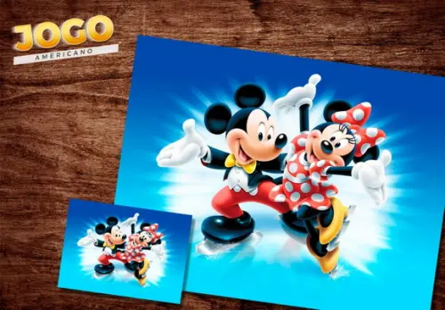 Jogo Americano - Mickey e Minnie
