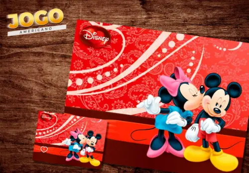 Jogo Americano - Mickey e Minnie