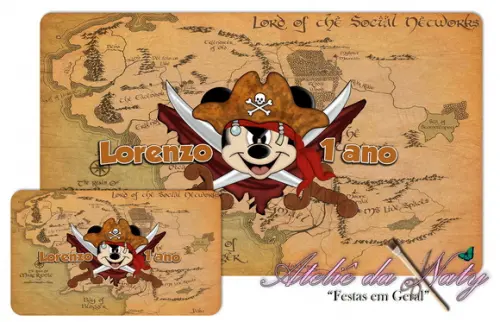 Jogo Americano - Mickey Pirata