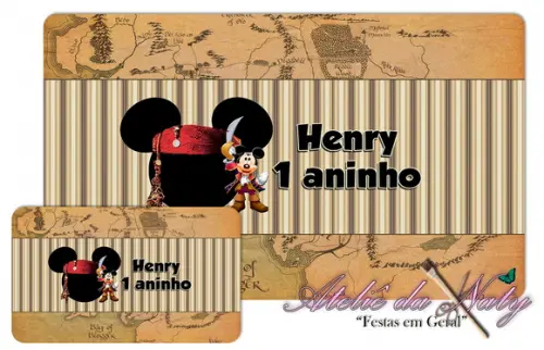Jogo Americano - Mickey Pirata