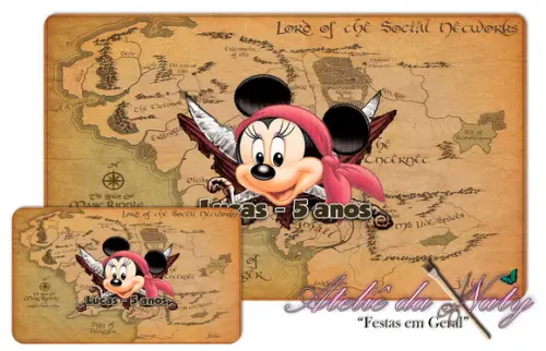 Jogo Americano - Mickey Pirata