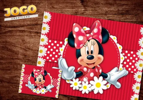 Jogo Americano - Minnie Mouse