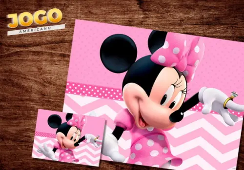 Jogo Americano - Minnie Mouse
