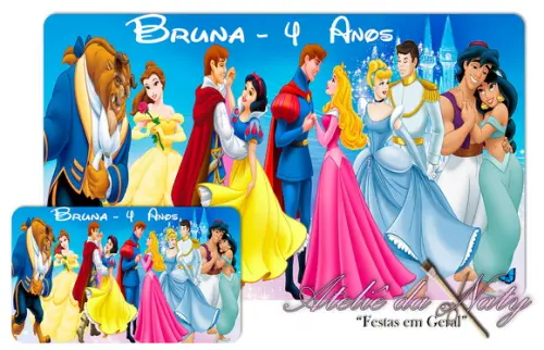 Jogo Americano - Princesas