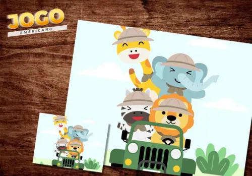 Jogo Americano - Safari