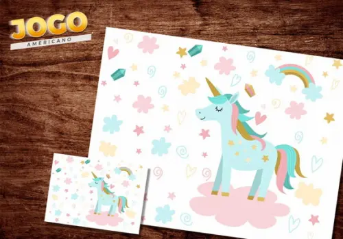 Jogo Americano - Unicórnio
