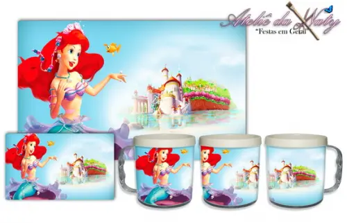 Jogo Americano com Caneca - Ariel