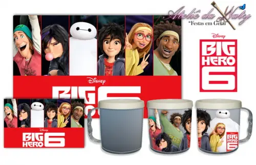Jogo Americano com Caneca - Big Hero