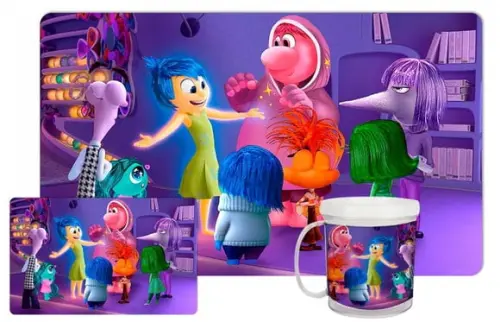 Jogo Americano com Caneca - Divertidamente 2
