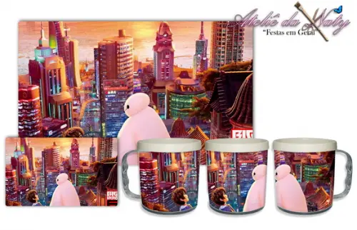 Jogo Americano com Caneca - Big Hero