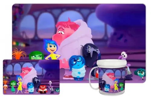 Jogo Americano com Caneca - Divertidamente 2