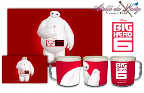Jogo Americano com Caneca - Big Hero