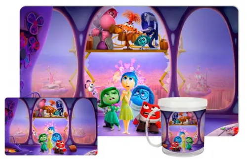 Jogo Americano com Caneca - Divertidamente 2