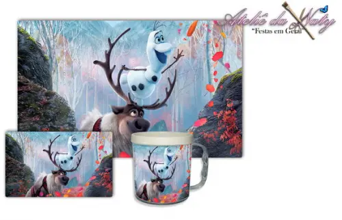 Jogo Americano com Caneca - Frozen 2