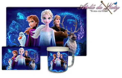 Jogo Americano com Caneca - Frozen 2
