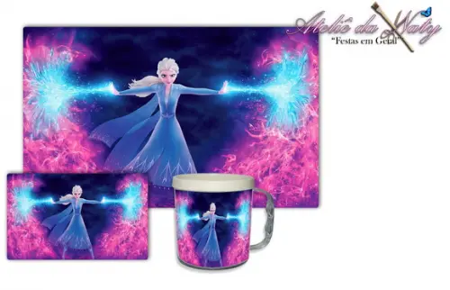 Jogo Americano com Caneca - Frozen 2