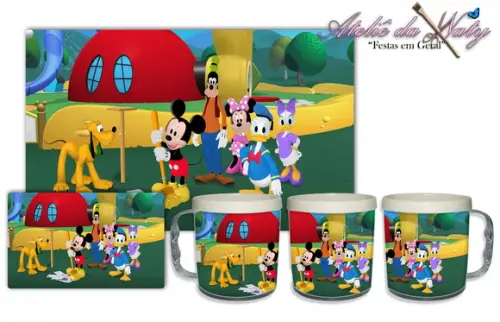 Jogo Americano com Caneca - Mickey