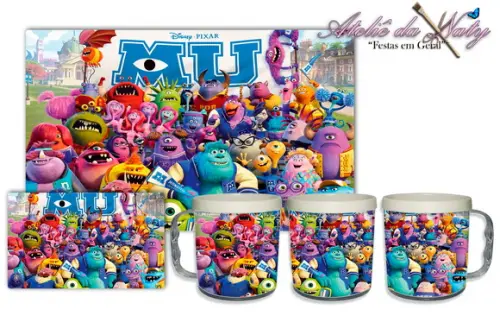 Jogo Americano com Caneca - Monstros
