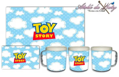 Jogo Americano com Caneca - Toy Story
