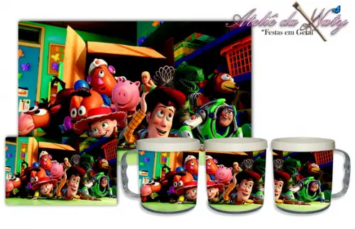 Jogo Americano com Caneca - Toy Story