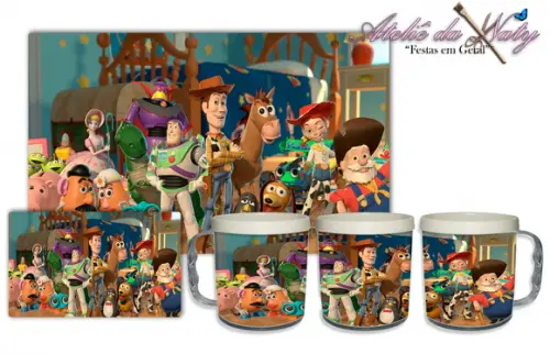 Jogo Americano com Caneca - Toy Story
