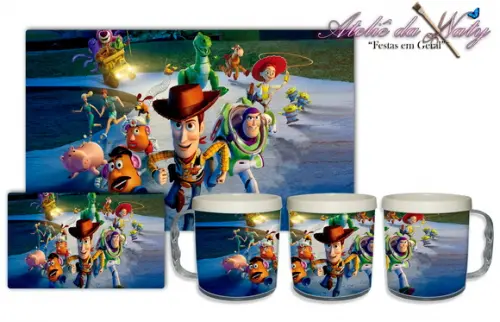 Jogo Americano com Caneca - Toy Story