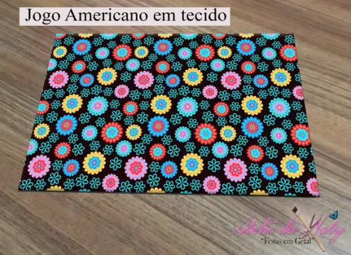 Jogo Americano em tecido - Flower