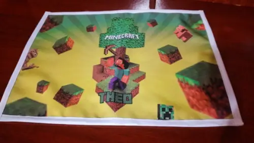 Jogo Americano em tecido - Minecraft