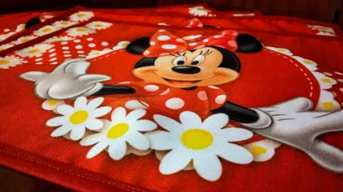 Jogo Americano em tecido - Minnie Mouse