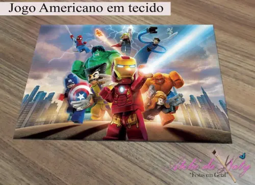 Jogo Americano em tecido - Vingadores