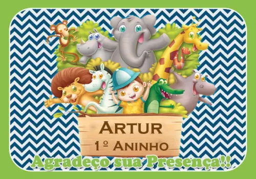 Jogo Americano Personalizado - Safari