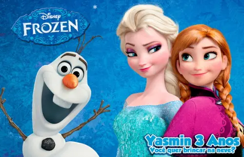 Jogo Americano Personalizado - Frozen