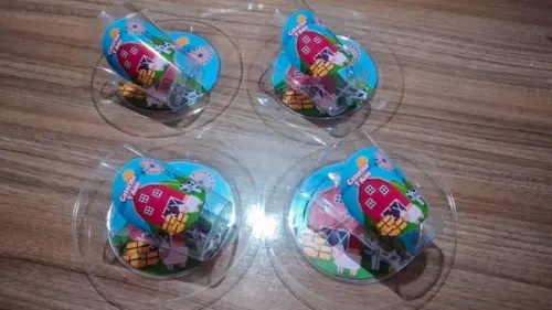 Kit Copo e Pratinho Acrílico - Fazendinha