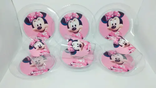Kit Copo e Pratinho Acrílico - Minnie