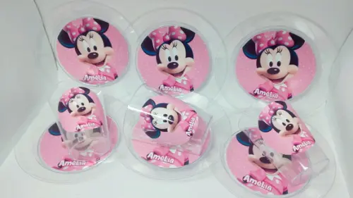 Kit Copo e Pratinho Acrílico - Minnie